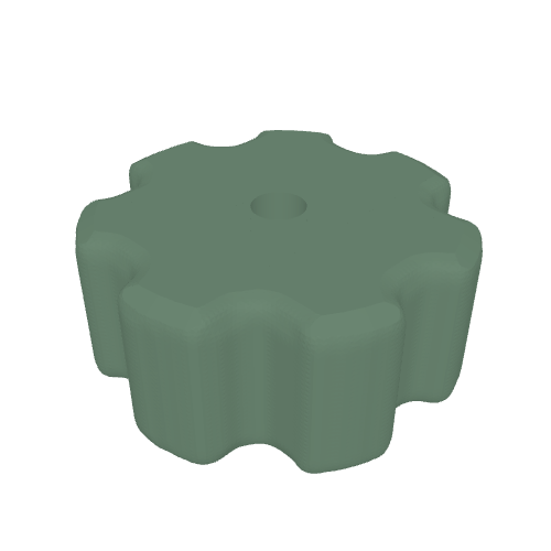 Captive-Nut Tightening Knob